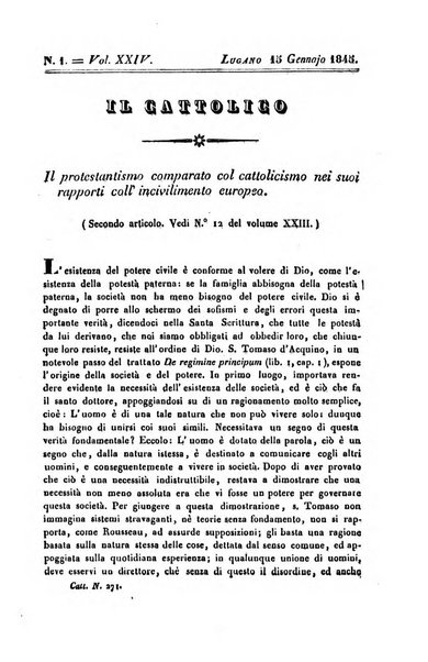 Il cattolico giornale religioso-letterario