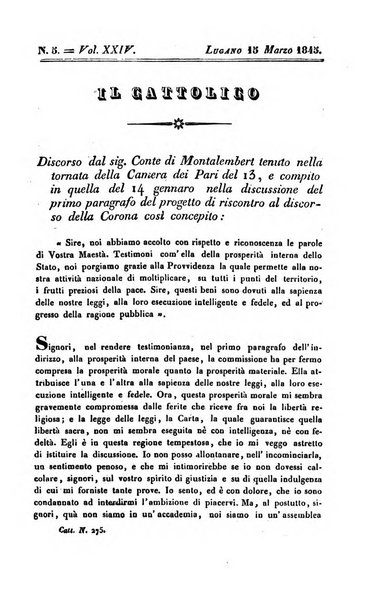 Il cattolico giornale religioso-letterario