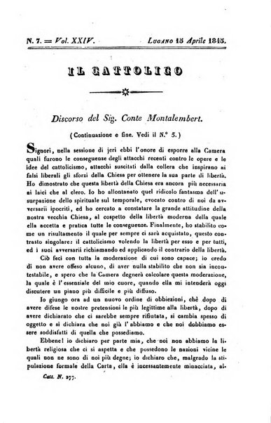 Il cattolico giornale religioso-letterario