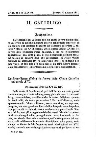 Il cattolico giornale religioso-letterario