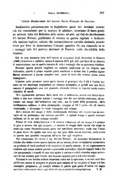 Il cimento rivista di scienze, lettere ed arti