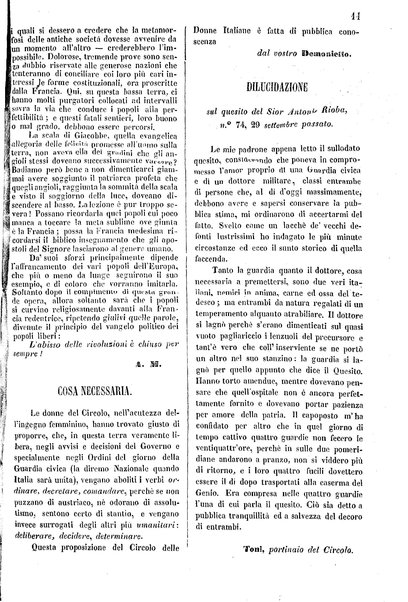 Il circolo delle donne italiane : foglio della sera patriottico, politico, serio-faceto