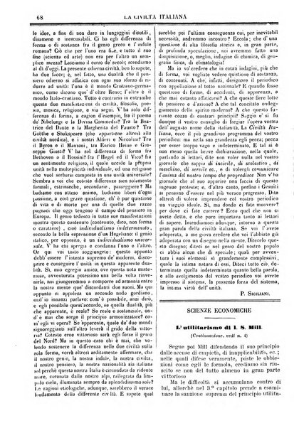 La civiltà italiana giornale di scienze, lettere ed arti