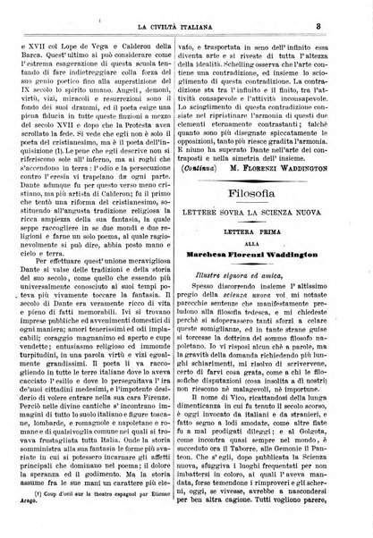 La civiltà italiana giornale di scienze, lettere ed arti