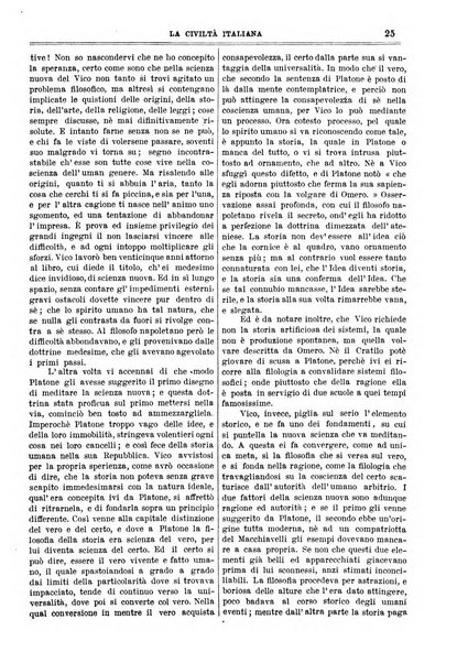 La civiltà italiana giornale di scienze, lettere ed arti