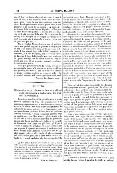 La civiltà italiana giornale di scienze, lettere ed arti