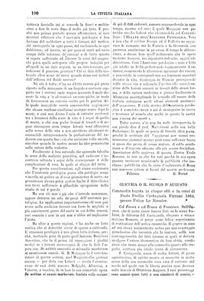 La civiltà italiana giornale di scienze, lettere ed arti