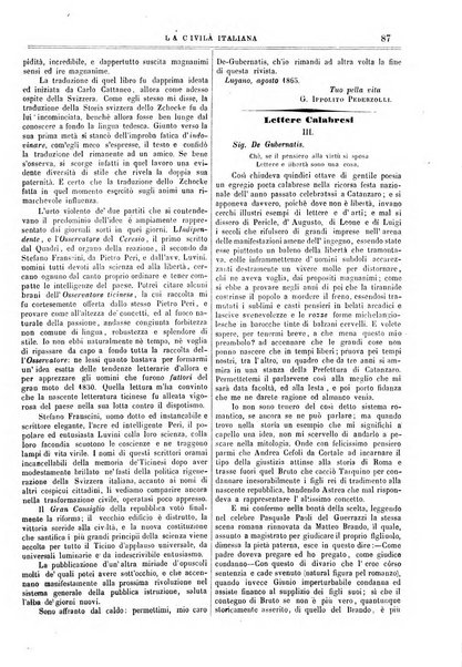 La civiltà italiana giornale di scienze, lettere ed arti