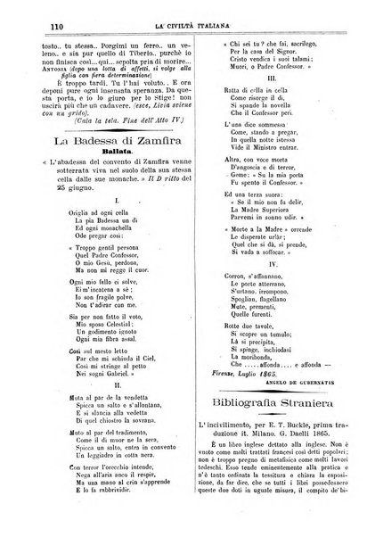 La civiltà italiana giornale di scienze, lettere ed arti