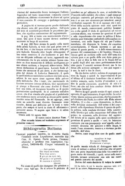 La civiltà italiana giornale di scienze, lettere ed arti