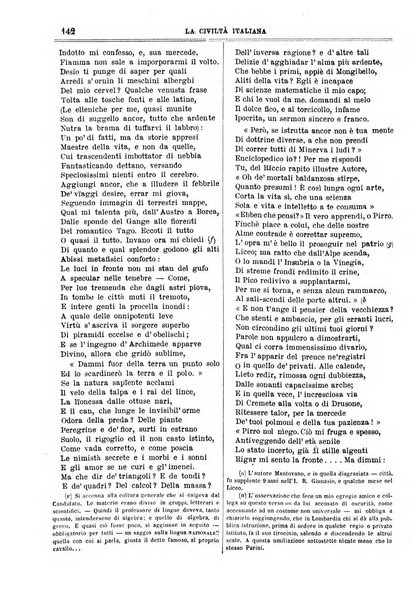 La civiltà italiana giornale di scienze, lettere ed arti