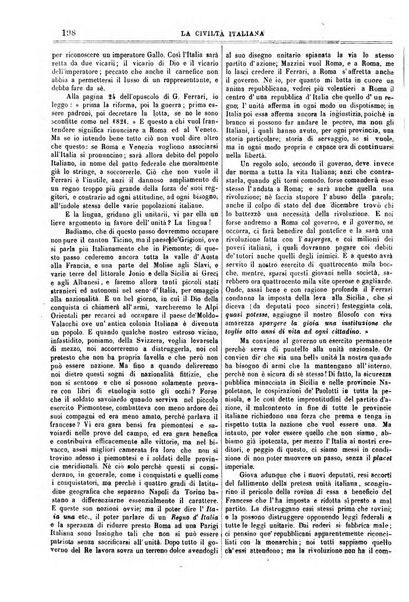 La civiltà italiana giornale di scienze, lettere ed arti