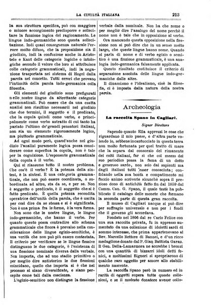 La civiltà italiana giornale di scienze, lettere ed arti