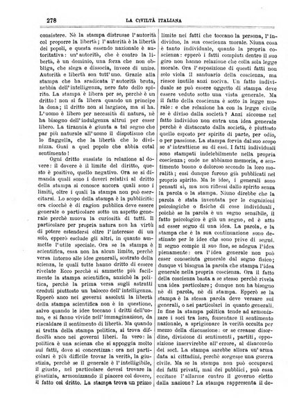 La civiltà italiana giornale di scienze, lettere ed arti