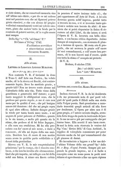 La civiltà italiana giornale di scienze, lettere ed arti