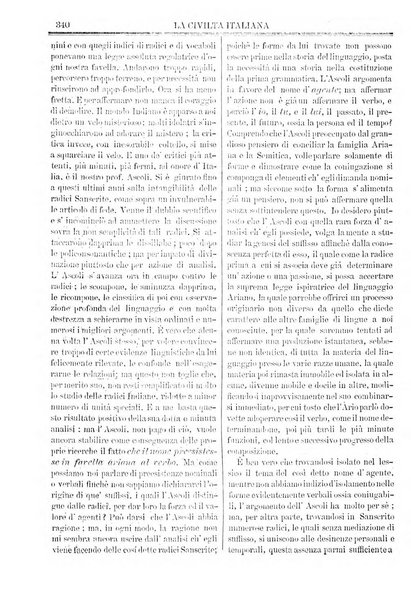 La civiltà italiana giornale di scienze, lettere ed arti