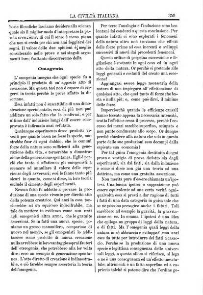 La civiltà italiana giornale di scienze, lettere ed arti