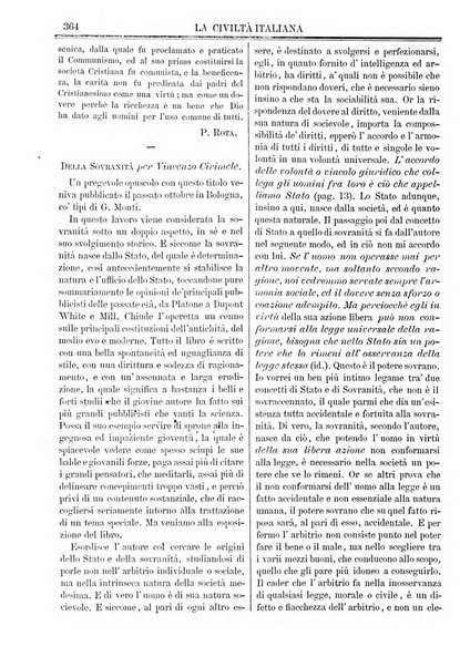 La civiltà italiana giornale di scienze, lettere ed arti