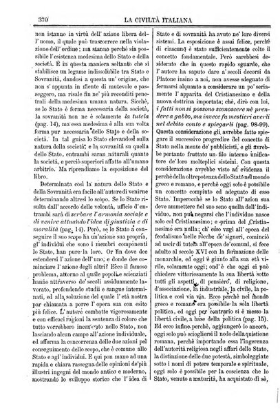 La civiltà italiana giornale di scienze, lettere ed arti