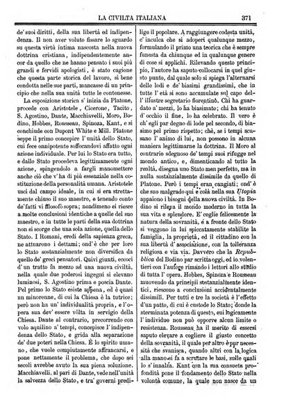 La civiltà italiana giornale di scienze, lettere ed arti