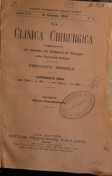 La clinica chirurgica periodico mensile