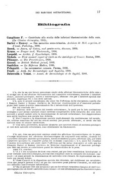 La clinica chirurgica periodico mensile