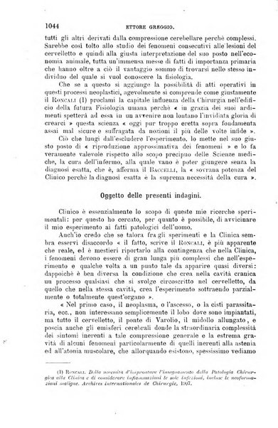 La clinica chirurgica periodico mensile