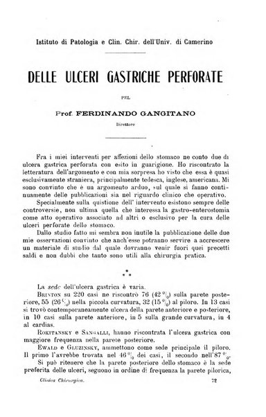 La clinica chirurgica periodico mensile