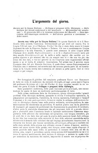 La clinica chirurgica periodico mensile