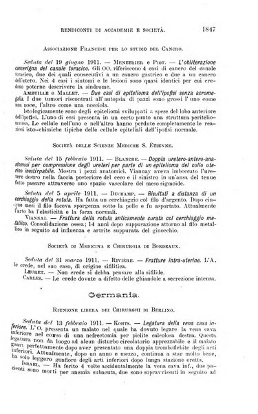 La clinica chirurgica periodico mensile
