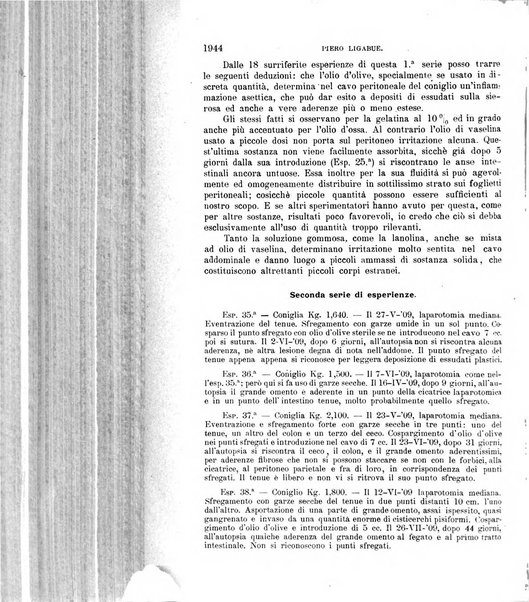 La clinica chirurgica periodico mensile