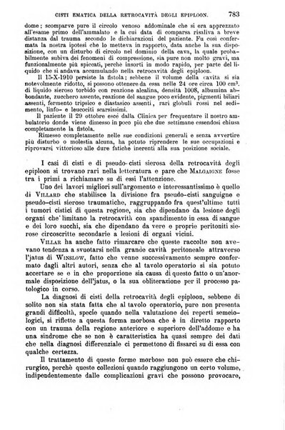 La clinica chirurgica periodico mensile