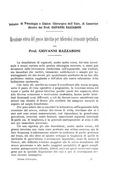 La clinica chirurgica periodico mensile