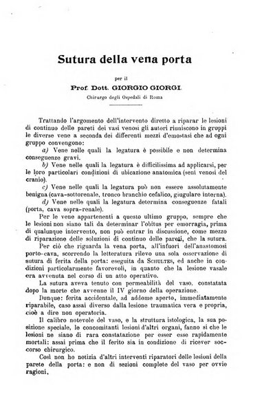 La clinica chirurgica periodico mensile