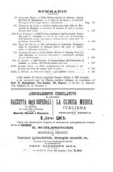 La clinica medica italiana