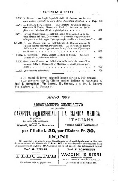 La clinica medica italiana