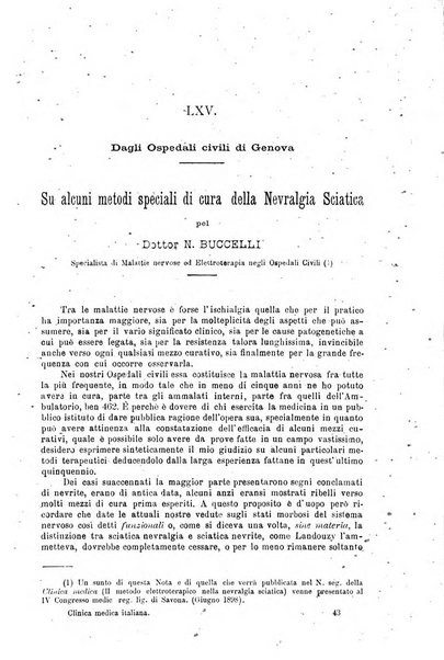 La clinica medica italiana