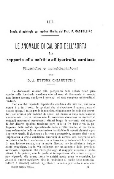 La clinica medica italiana