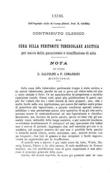 La clinica medica italiana