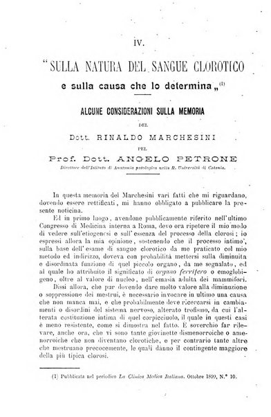 La clinica medica italiana