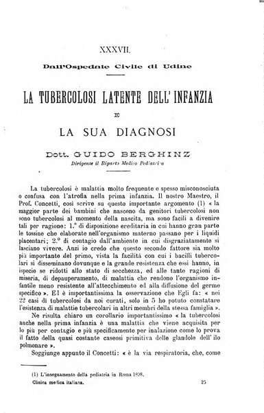 La clinica medica italiana