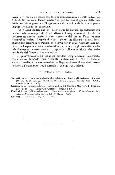 La clinica medica italiana