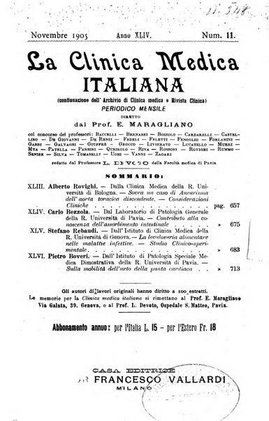 La clinica medica italiana