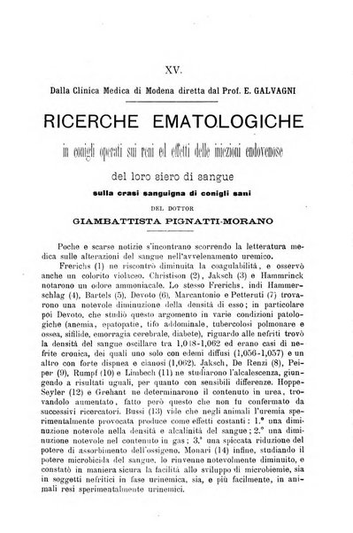 La clinica medica italiana