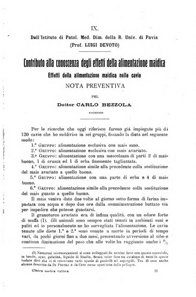 La clinica medica italiana