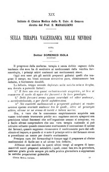 La clinica medica italiana