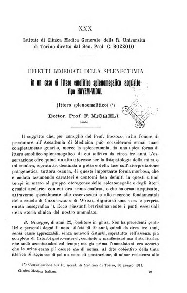 La clinica medica italiana