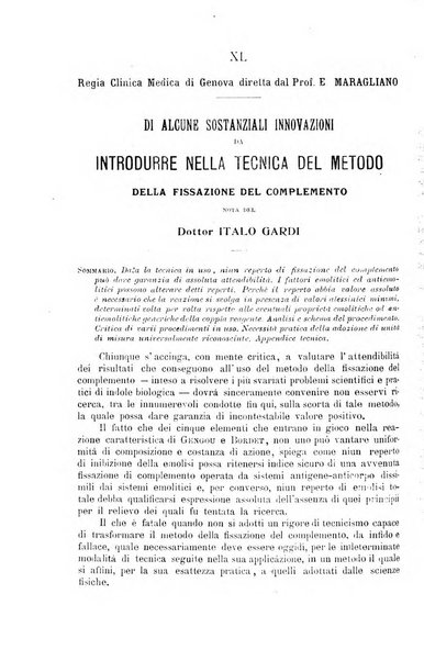 La clinica medica italiana