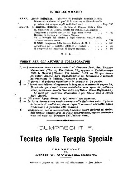 La clinica medica italiana