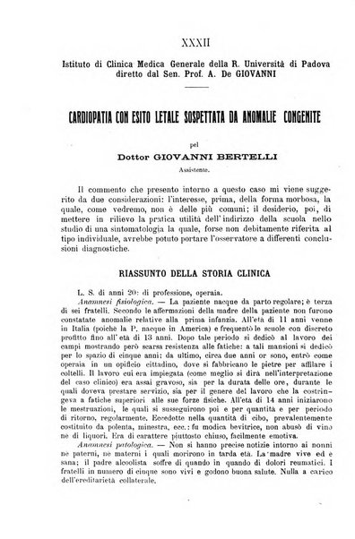 La clinica medica italiana